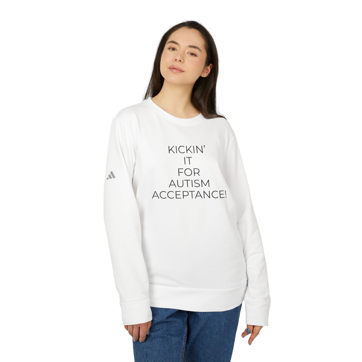 Adidas x Neurodivergent Synergy Unisex Crewneck Sweatshirt - KICKIN’ IT FOR AUTISM ACCEPTANCE!