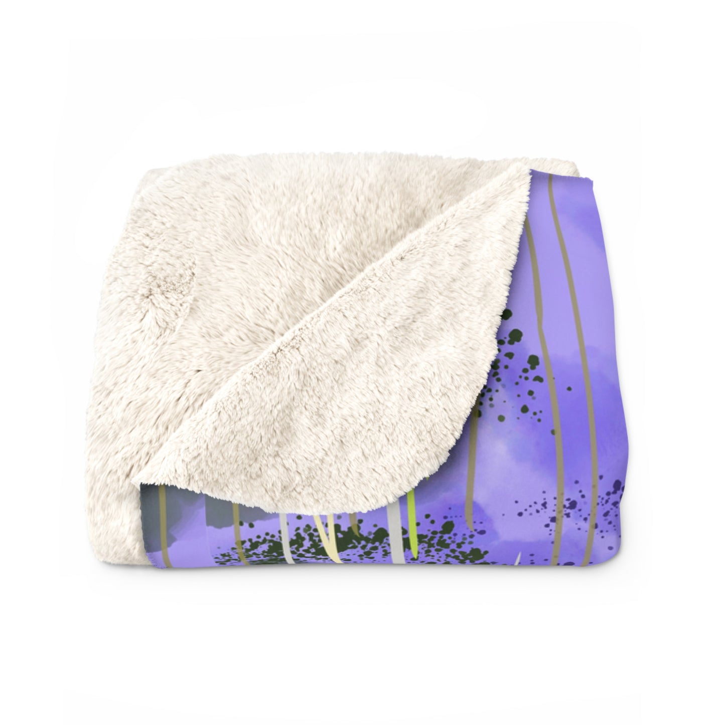 'Bluebell' by Julie Fejer Sherpa Fleece Blanket