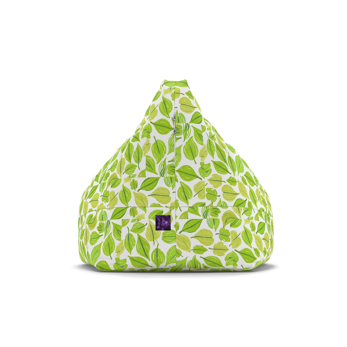 Green Leaves Bean Bag Chair Cover