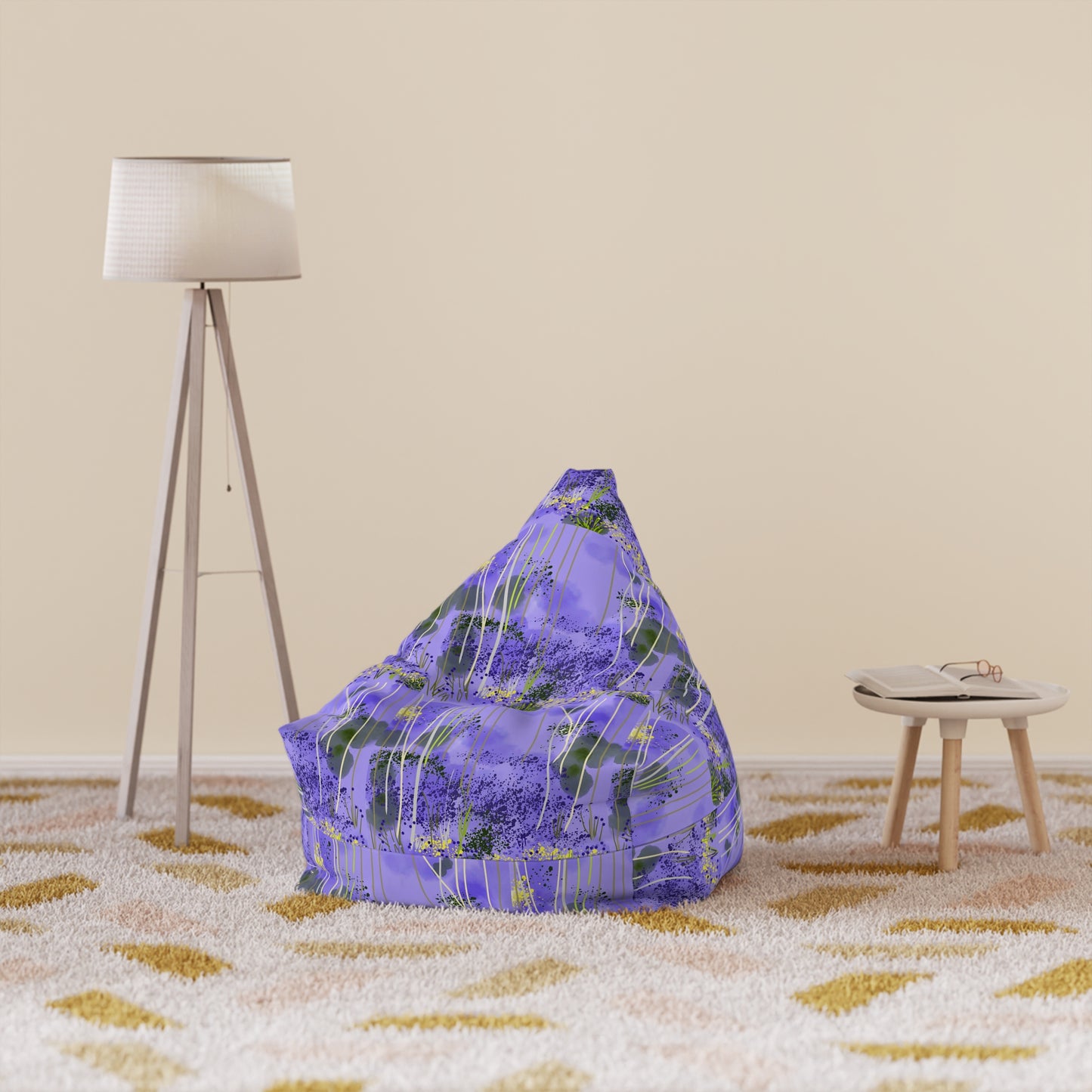 'Bluebell' by Julie Fejer Bean Bag Chair Cover