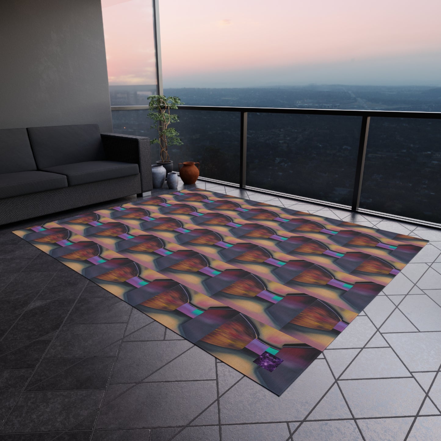 'Around The Corner' by Sarah Pooley Outdoor Rug