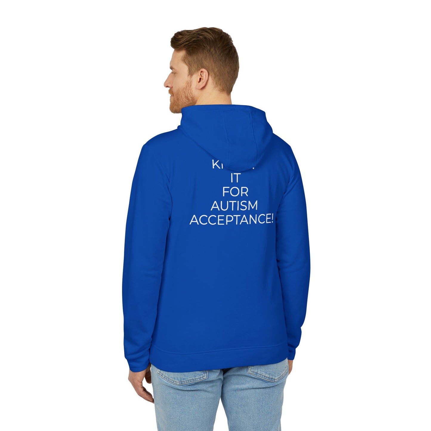 Adidas x Neurodivergent Synergy Unisex Fleece Hoodie - KICKIN’ IT  FOR  AUTISM  ACCEPTANCE!