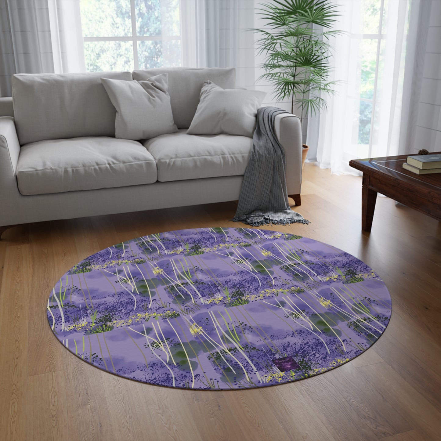 'Bluebell' by Juli Fejer Round Rug