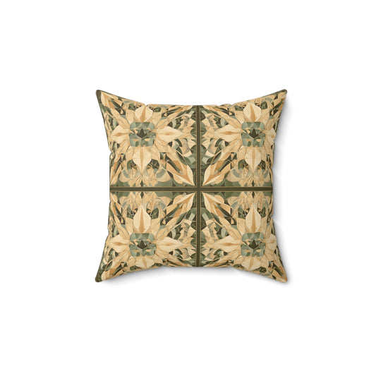 Eclectic Faux Suede Square Pillow