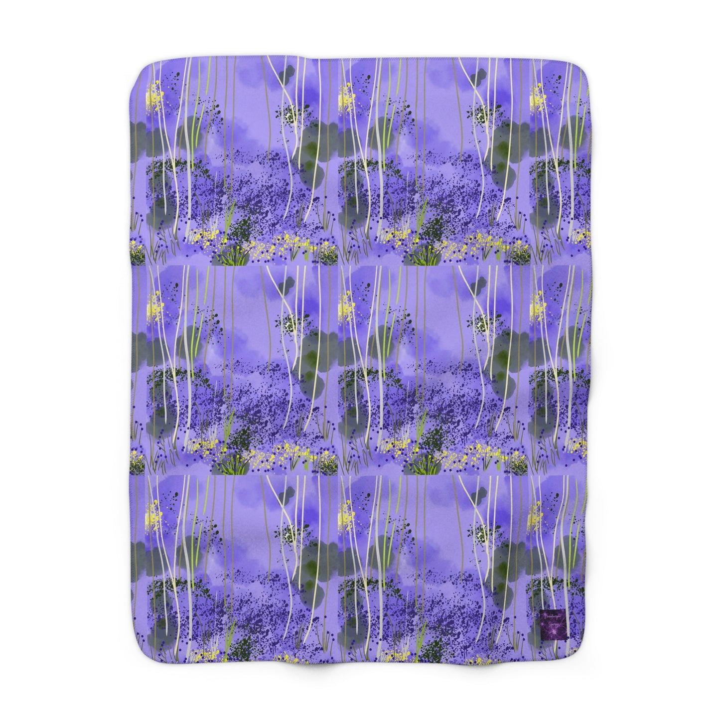 'Bluebell' by Julie Fejer Sherpa Fleece Blanket