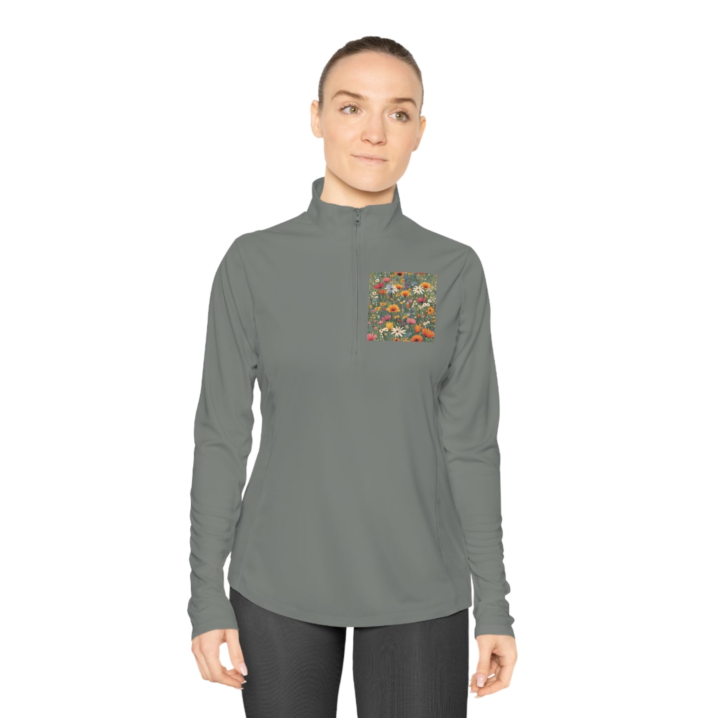 Wildflower Neuroaesthetic Ladies Quarter-Zip Pullover