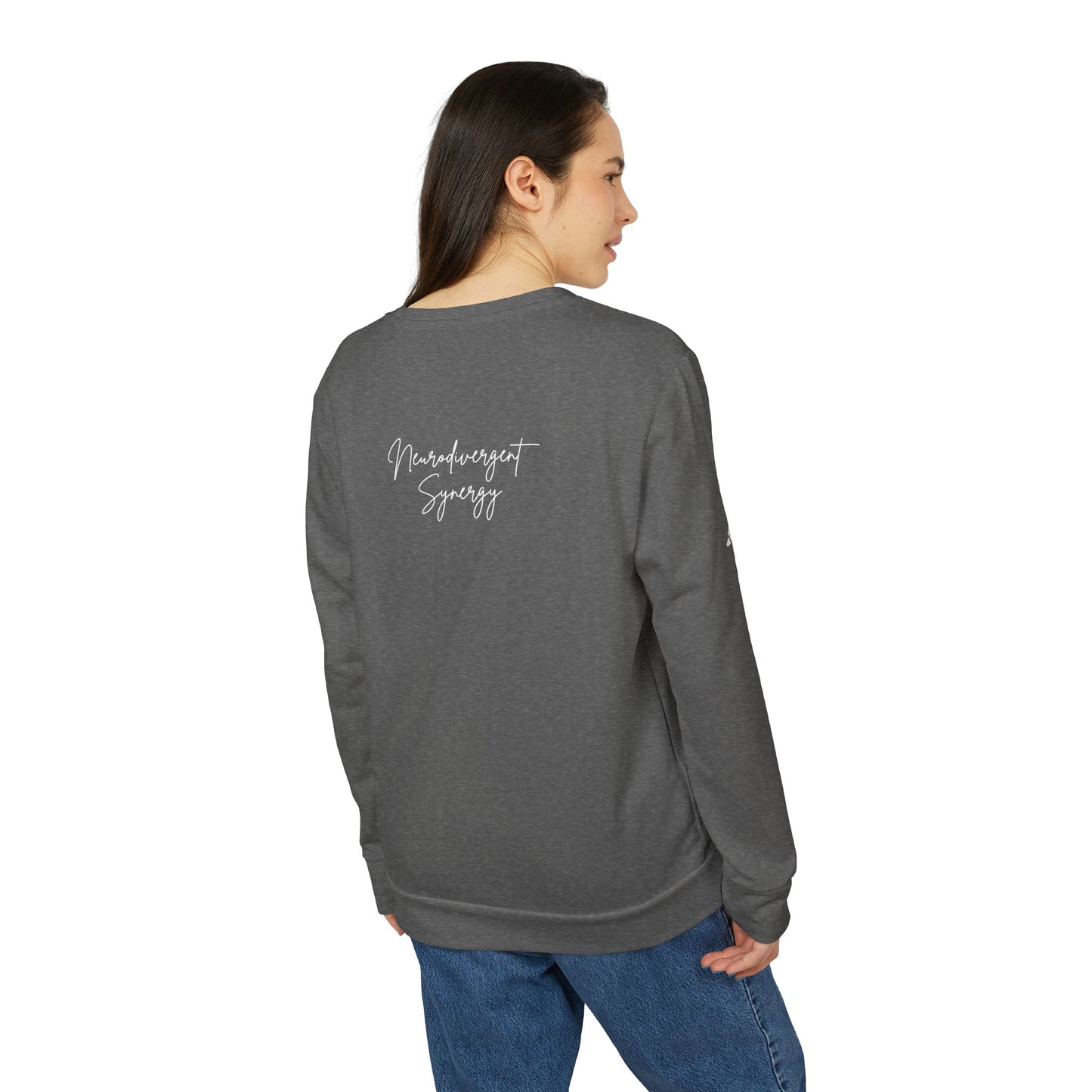 Adidas x Neurodivergent Synergy Unisex Crewneck Sweatshirt - DIFFERENT MINDS SAME HEART