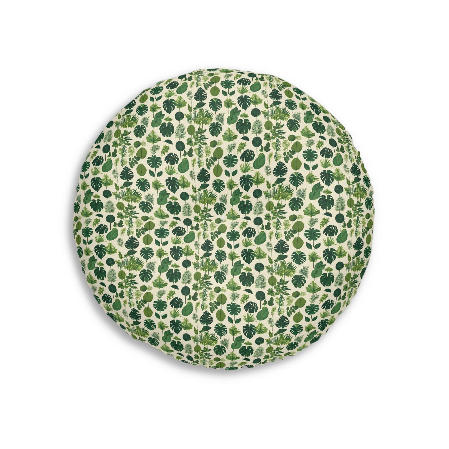 Botanical Bliss Round Tufted Floor Pillow