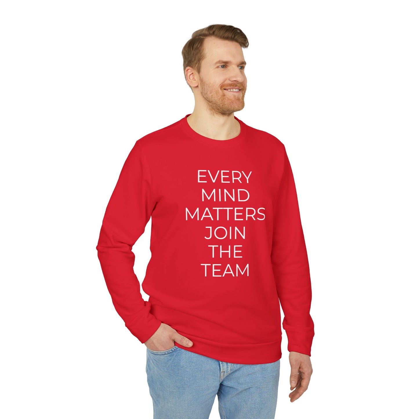 Adidas x Neurodivergent Synergy Unisex Crewneck Sweatshirt - EVERY MIND MATTERS JOIN THE TEAM