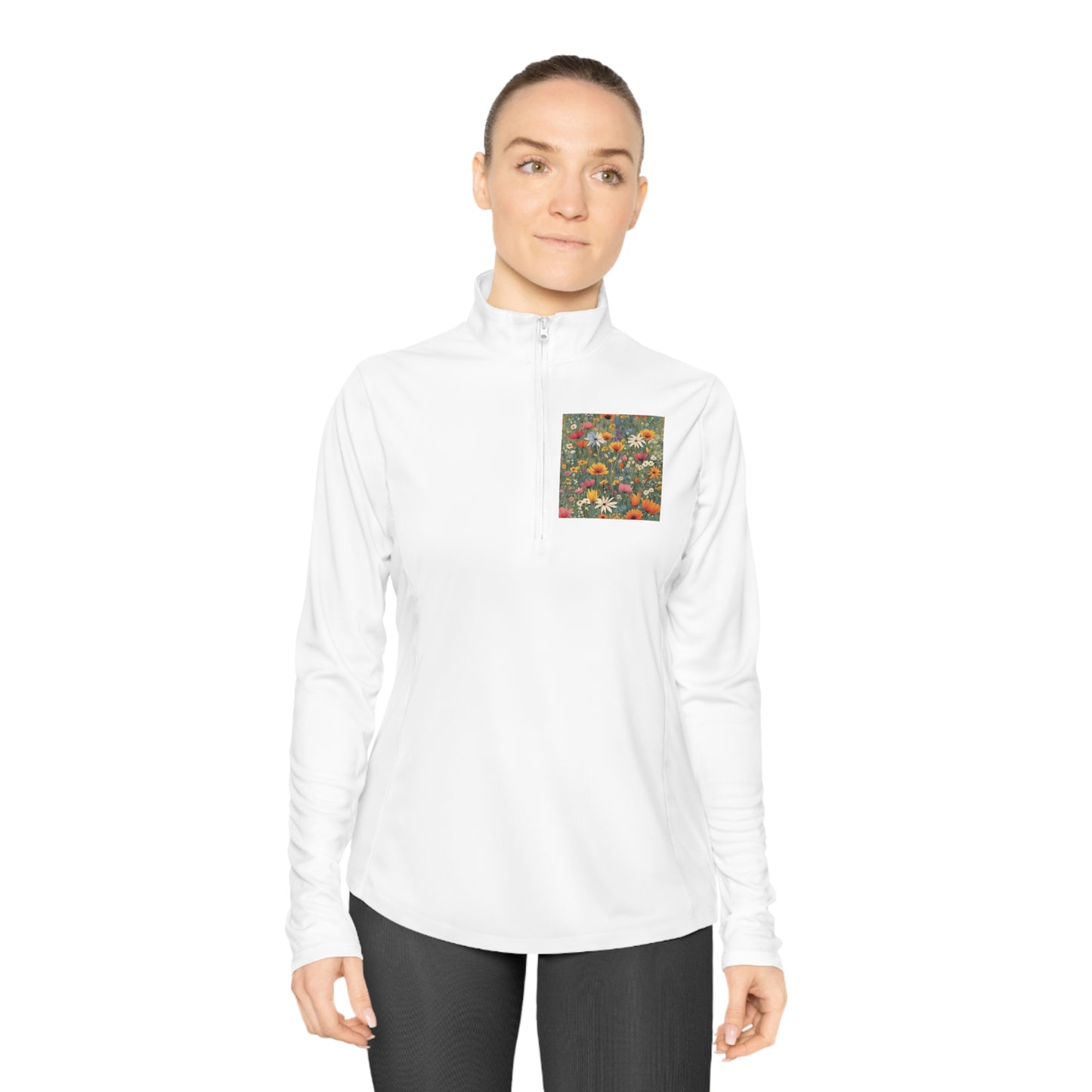 Wildflower Neuroaesthetic Ladies Quarter-Zip Pullover