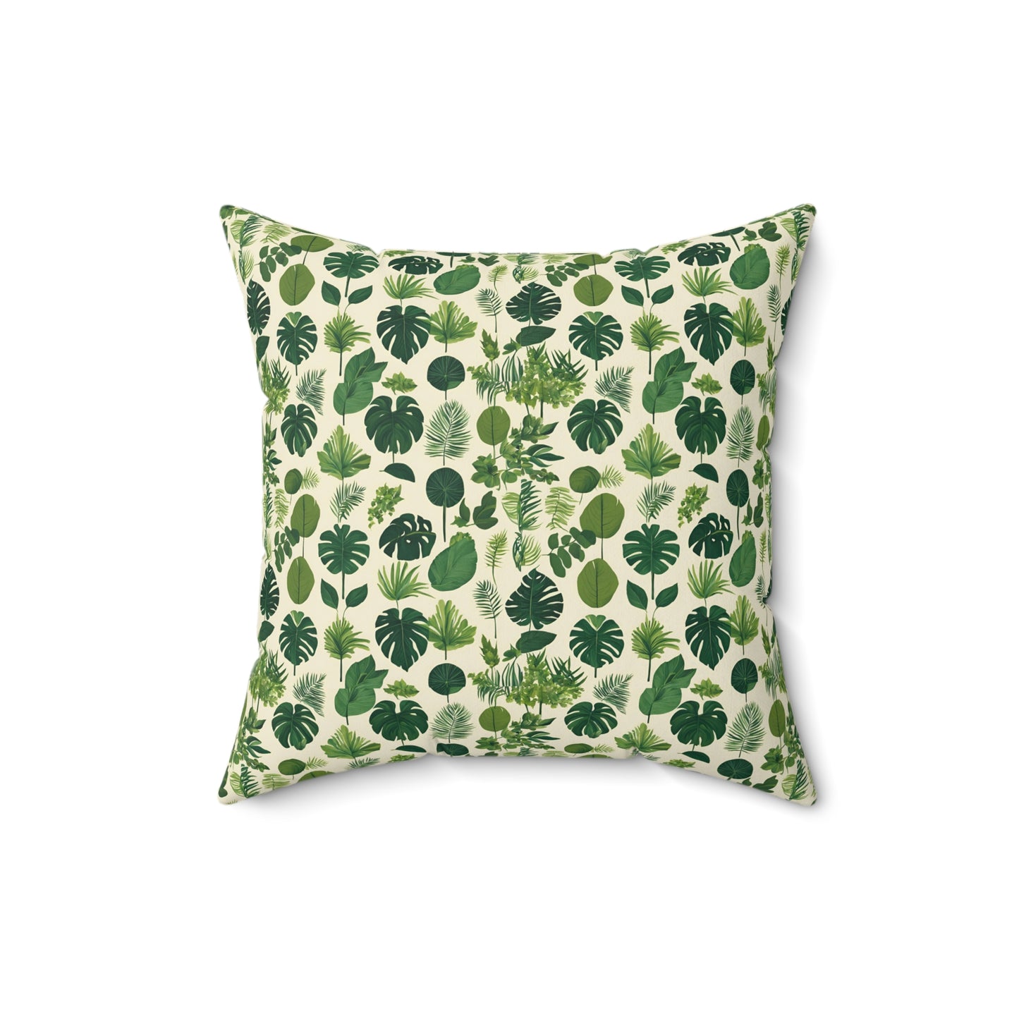 Botanical Bliss Faux Suede Square Pillow