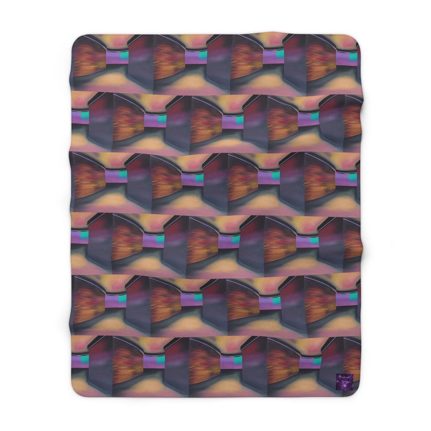 'Around The Corner' by Sarah Pooley Sherpa Fleece Blanket