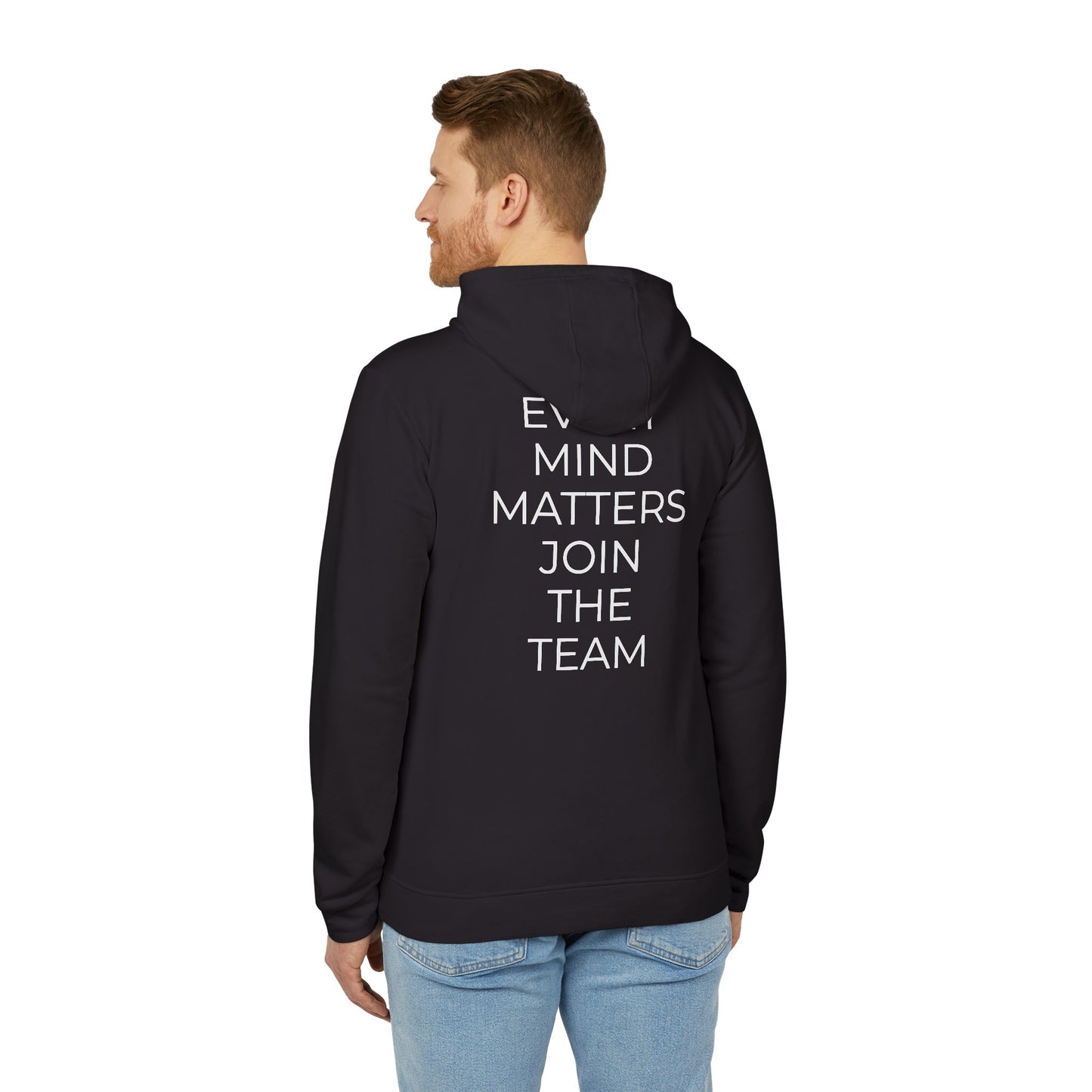 Adidas x Neurodivergent Synergy Unisex Fleece Hoodie - EVERY MIND MATTERS JOIN THE TEAM