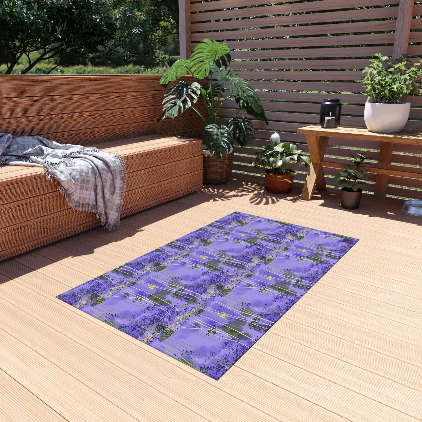 'Bluebell' by Julie Fejer Outdoor Rug