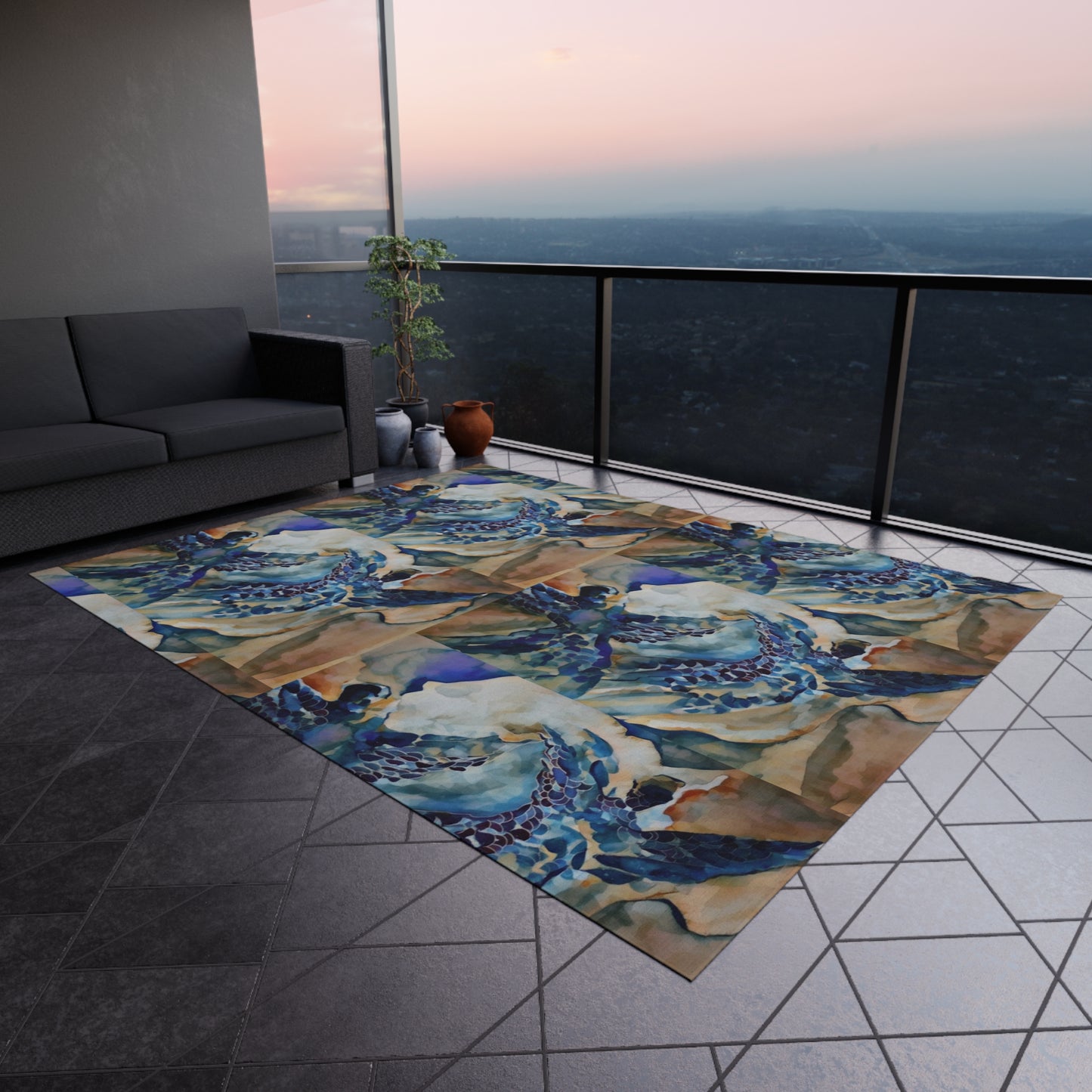 Liminal Light 1 by Helena Barbagelata Outdoor Rug