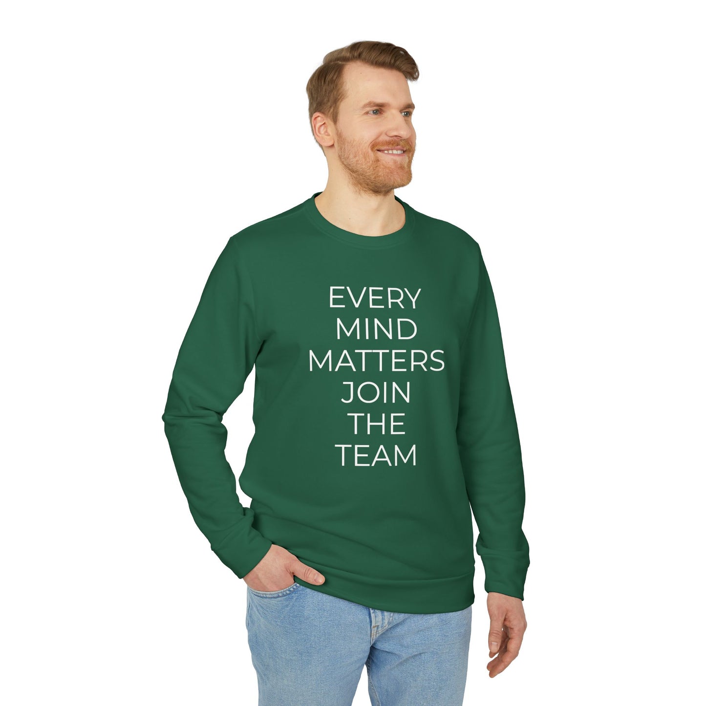 Adidas x Neurodivergent Synergy Unisex Crewneck Sweatshirt - EVERY MIND MATTERS JOIN THE TEAM