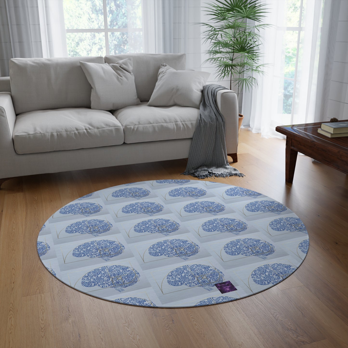 'Beautiful Mind' by  Nagihan Seymour Round Rug