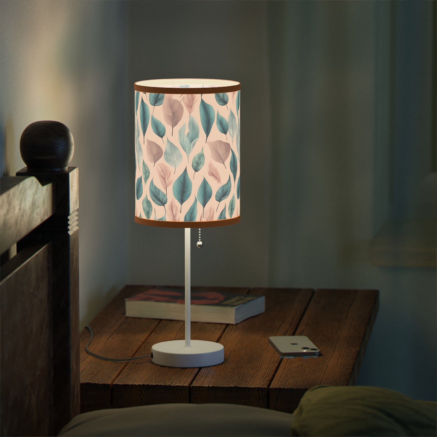 Verdant Blossom Brushstrokes Lamp on a Stand, US|CA plug