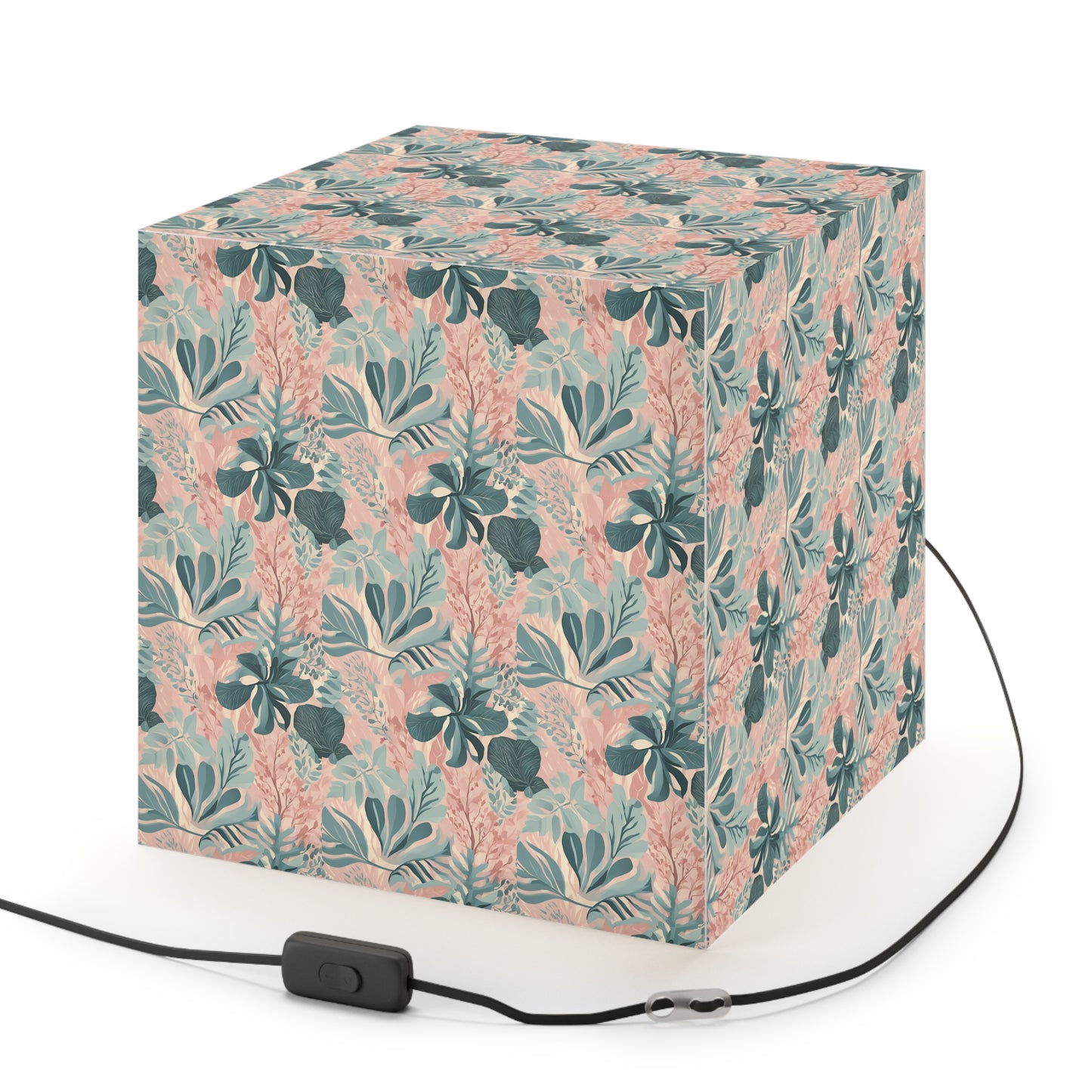 Botanical Bliss II Light Cube Lamp