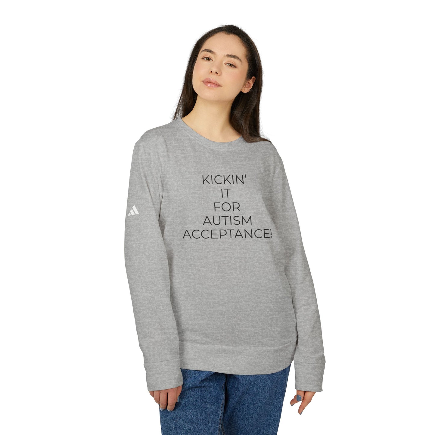 Adidas x Neurodivergent Synergy Unisex Crewneck Sweatshirt - KICKIN’ IT FOR AUTISM ACCEPTANCE!