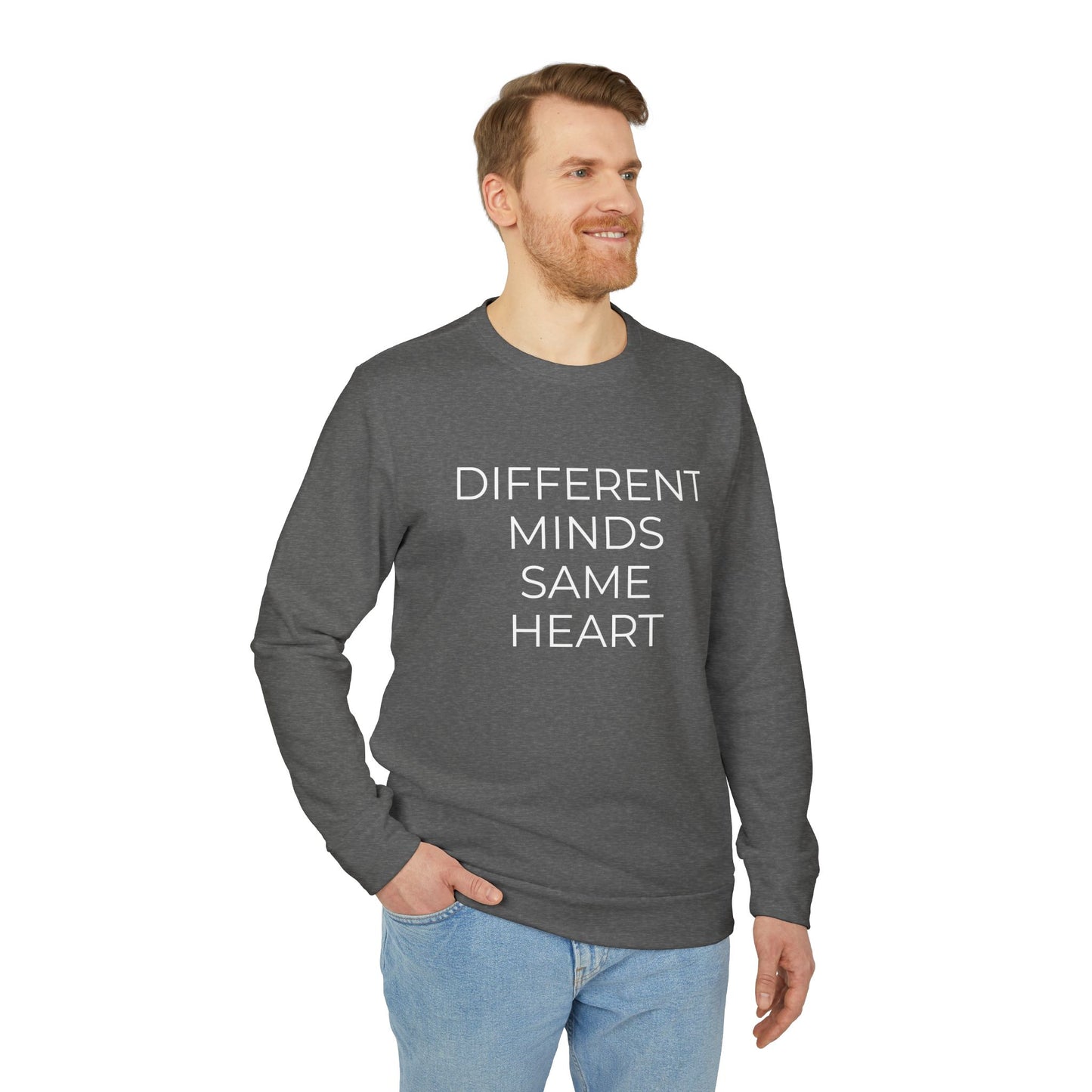 Adidas x Neurodivergent Synergy Unisex Crewneck Sweatshirt - DIFFERENT MINDS SAME HEART