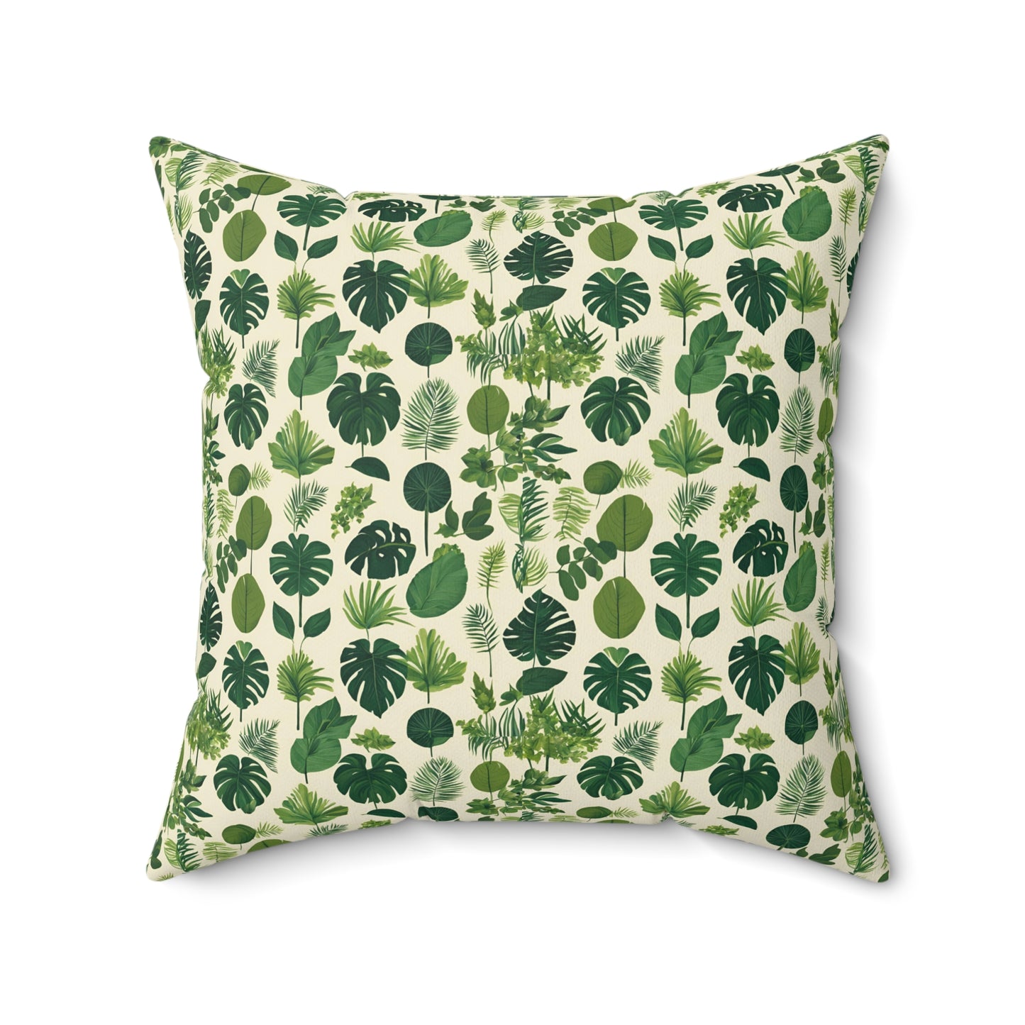 Botanical Bliss Faux Suede Square Pillow