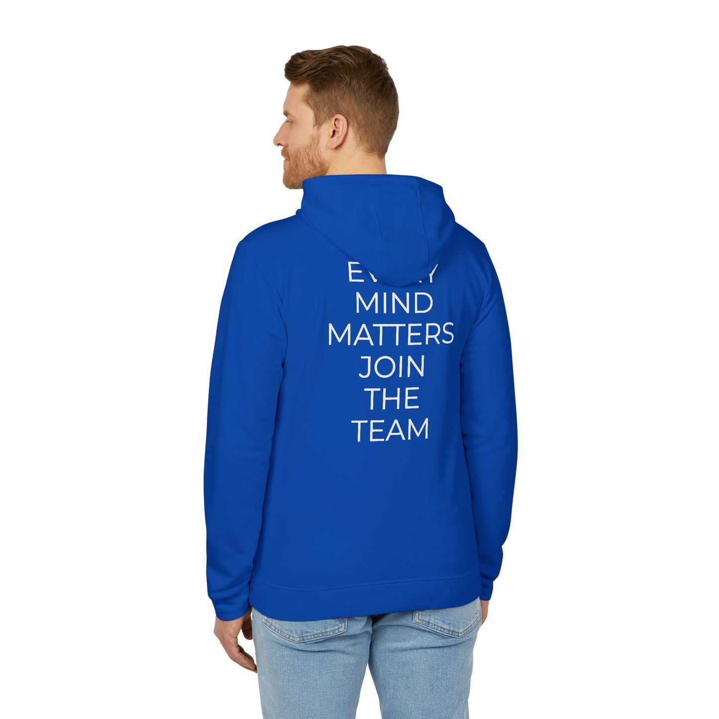 Adidas x Neurodivergent Synergy Unisex Fleece Hoodie - EVERY MIND MATTERS JOIN THE TEAM