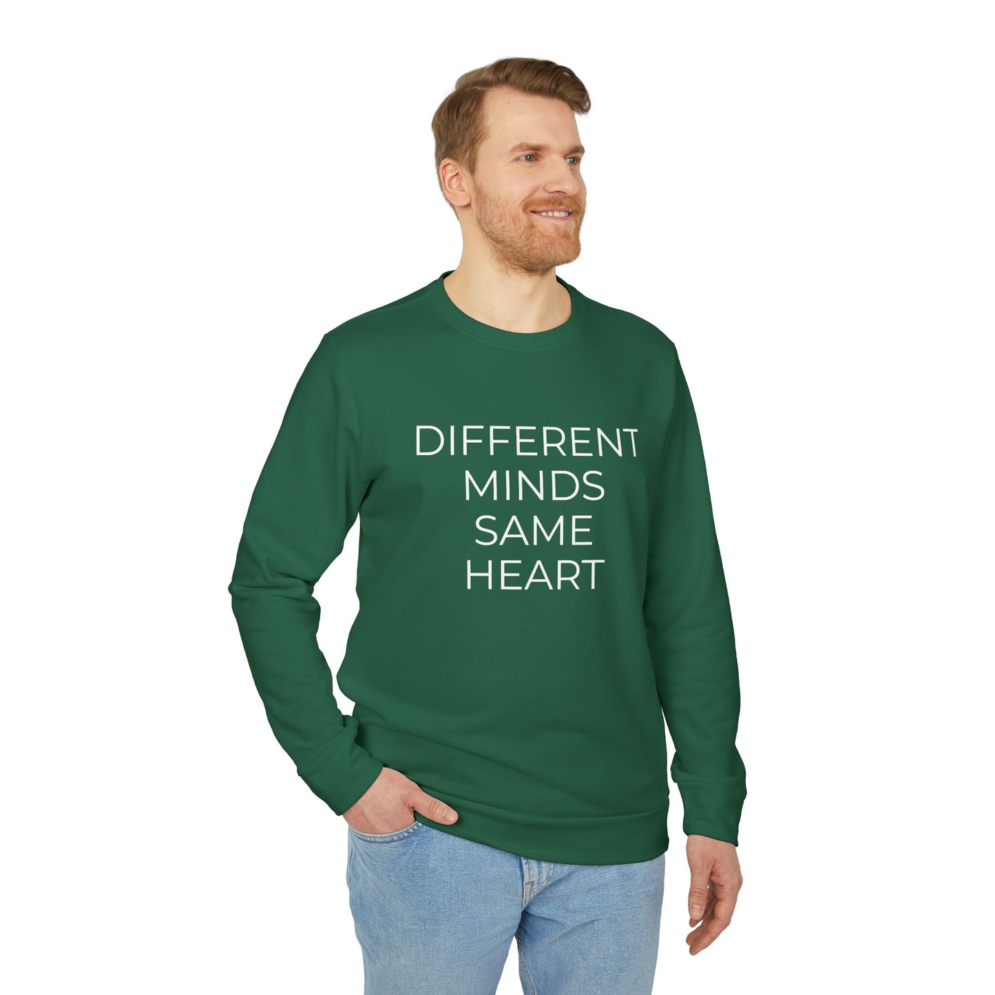 Adidas x Neurodivergent Synergy Unisex Crewneck Sweatshirt - DIFFERENT MINDS SAME HEART