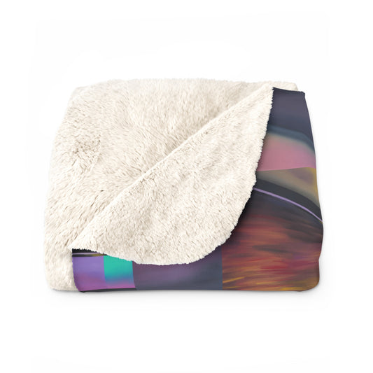 'Around The Corner' by Sarah Pooley Sherpa Fleece Blanket