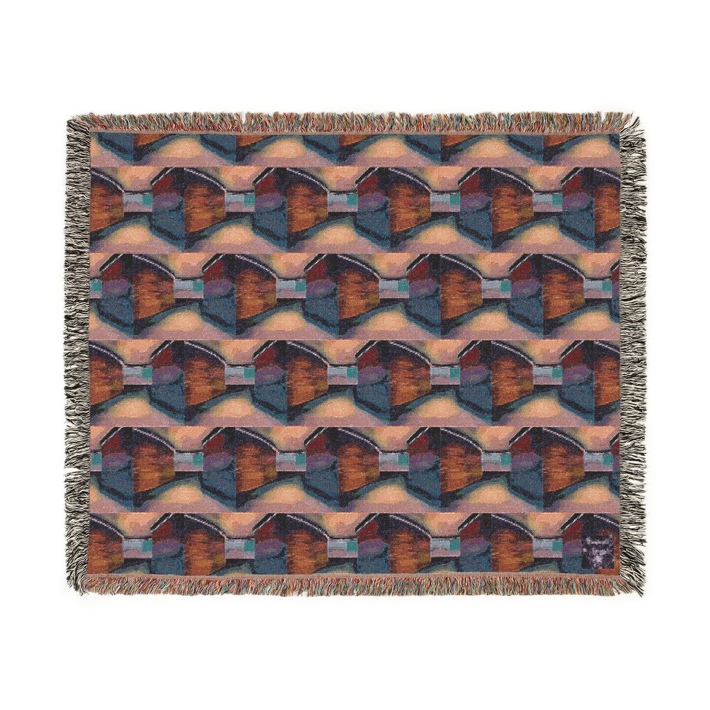 'Around The Corner' by Sarah Pooley  100% Cotton Cozy Blanket