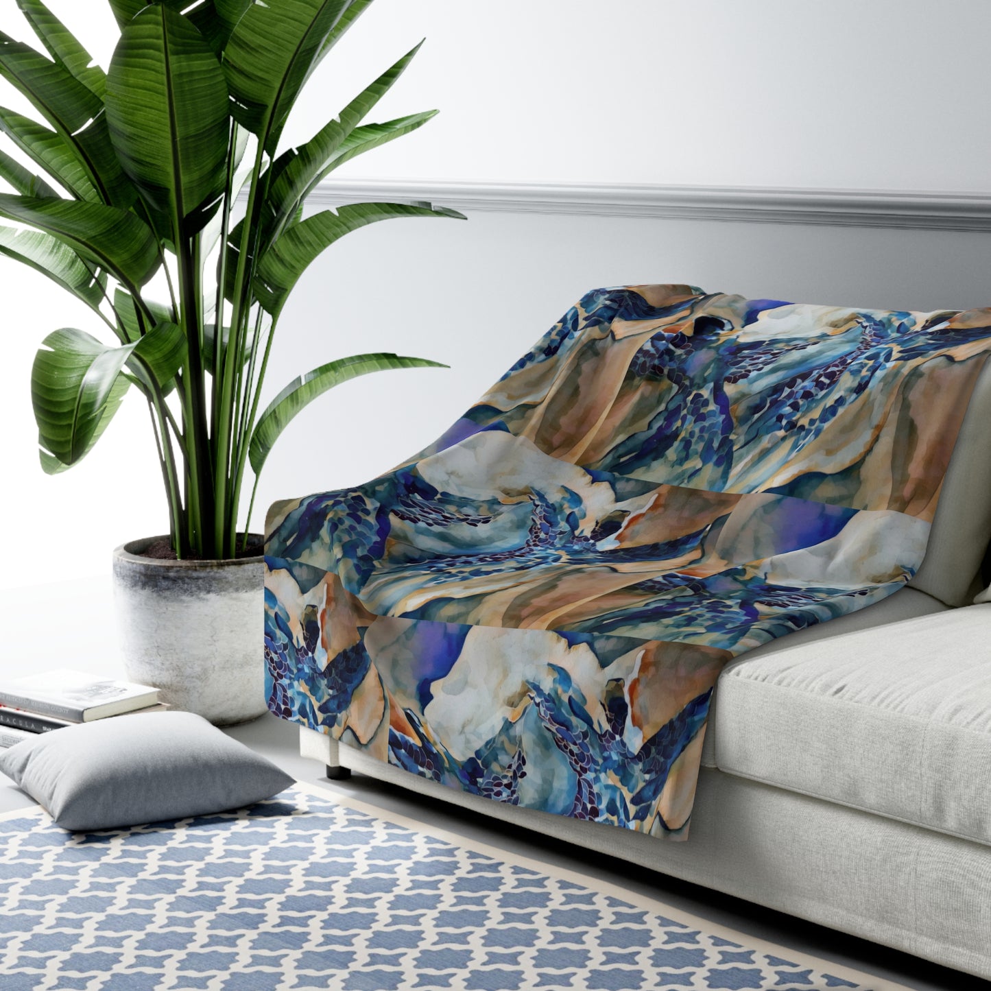 Liminal Light 1 by Helena Barbagelata Sherpa Fleece Blanket