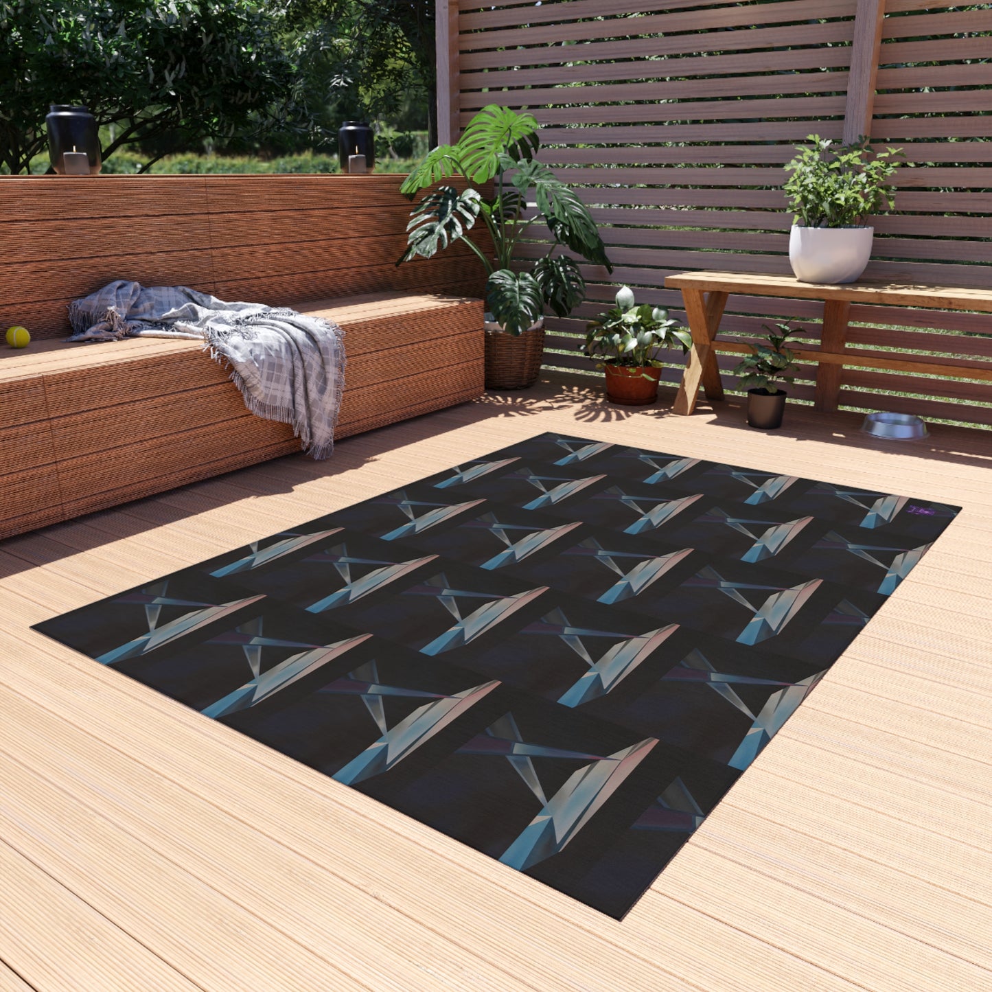 'Dance Amongst The Shadows' by Sarah Pooley Outdoor Rug