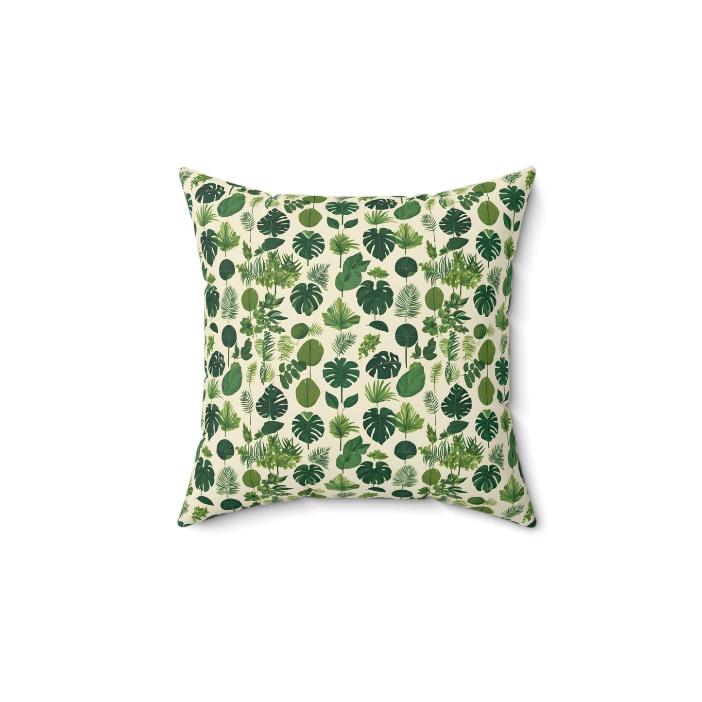 Botanical Bliss Faux Suede Square Pillow