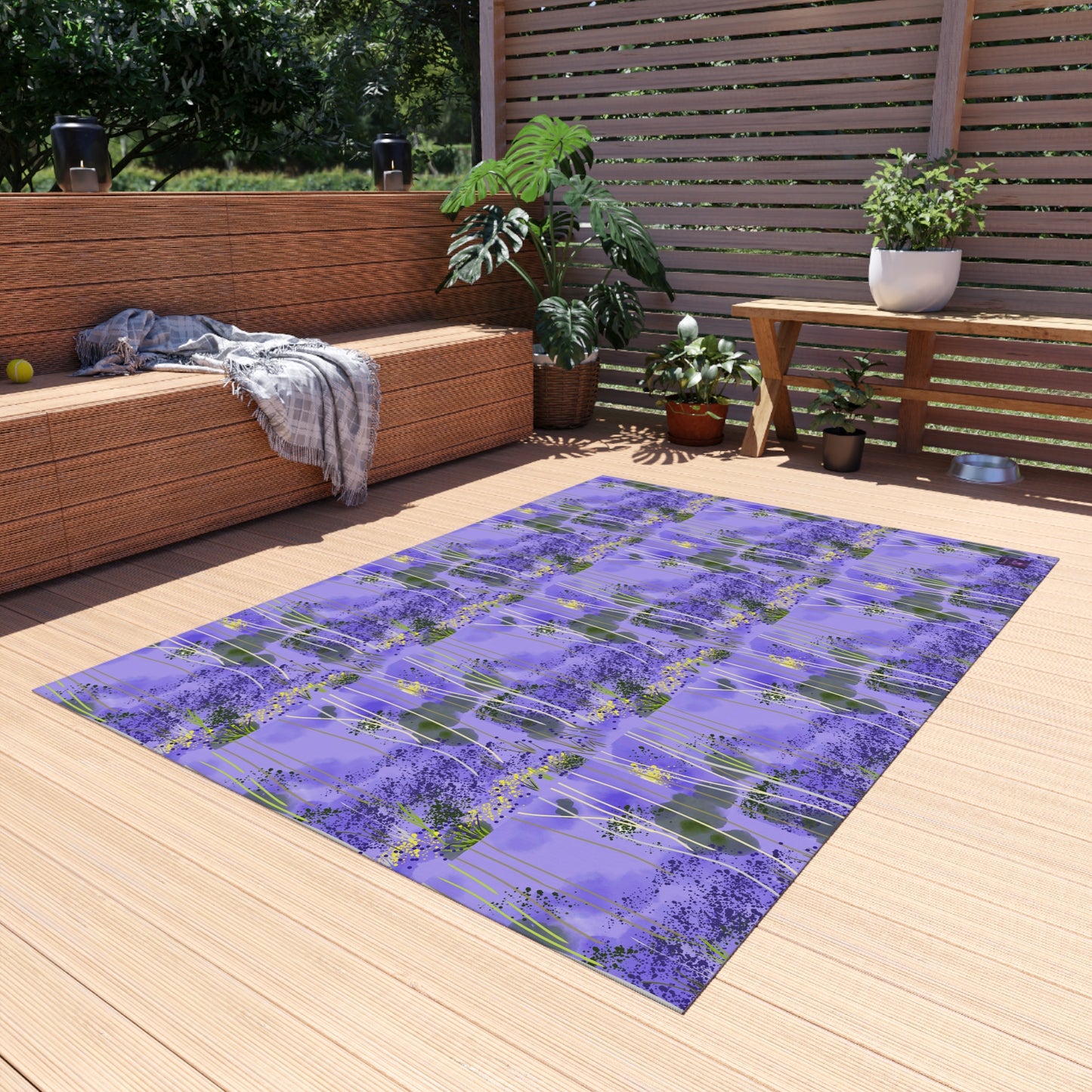 'Bluebell' by Julie Fejer Outdoor Rug