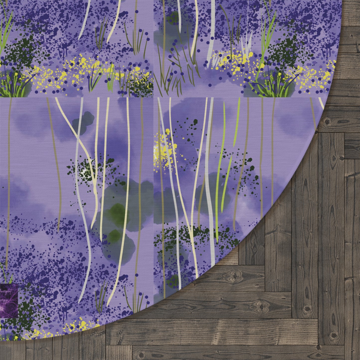 'Bluebell' by Juli Fejer Round Rug