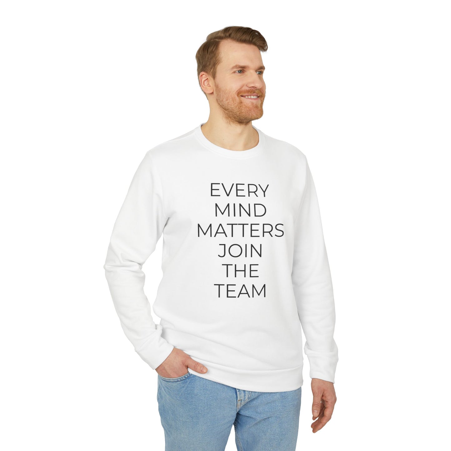 Adidas x Neurodivergent Synergy Unisex Crewneck Sweatshirt - EVERY MIND MATTERS JOIN THE TEAM