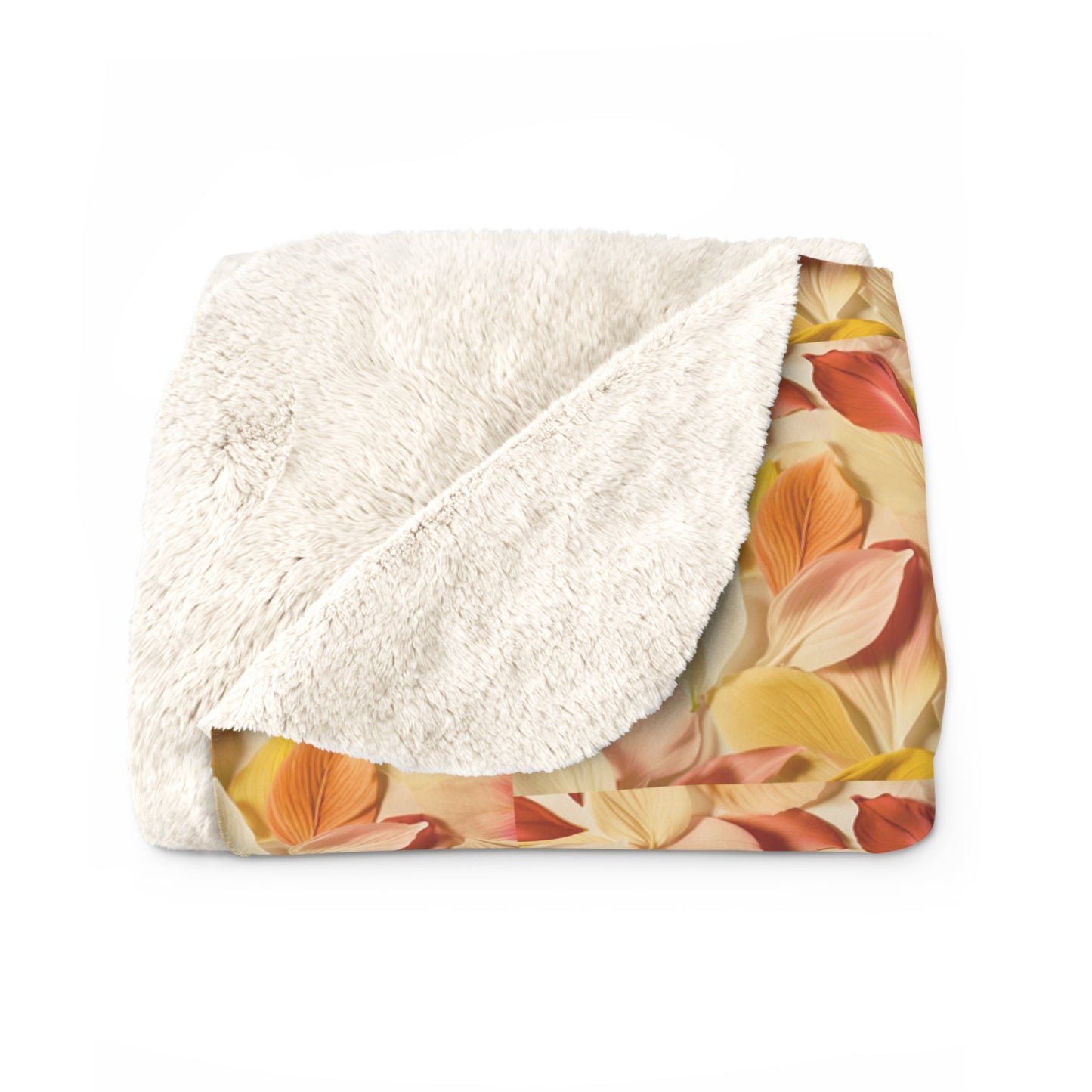 Textured Petals Sherpa Fleece Blanket