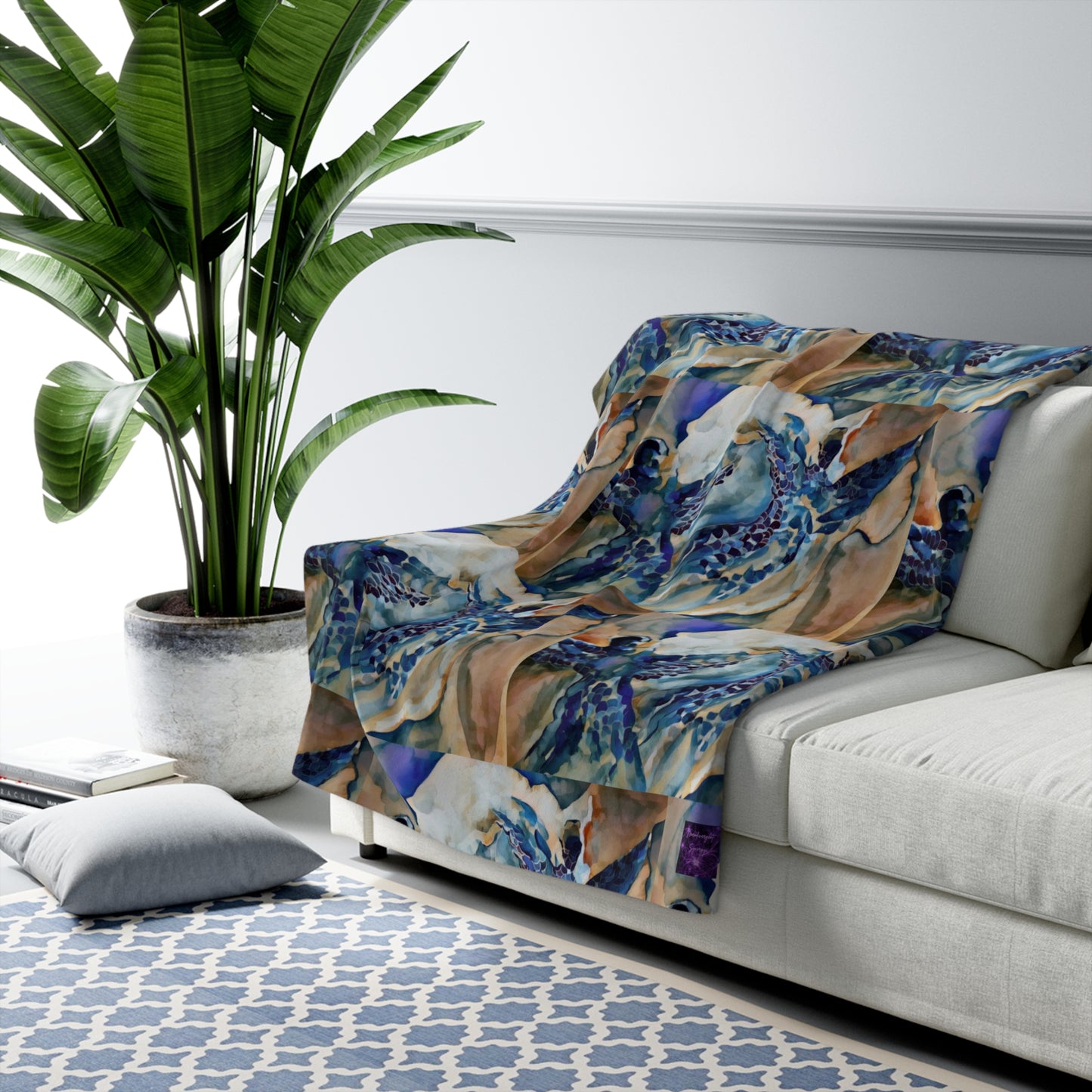 Liminal Light 1 by Helena Barbagelata Sherpa Fleece Blanket