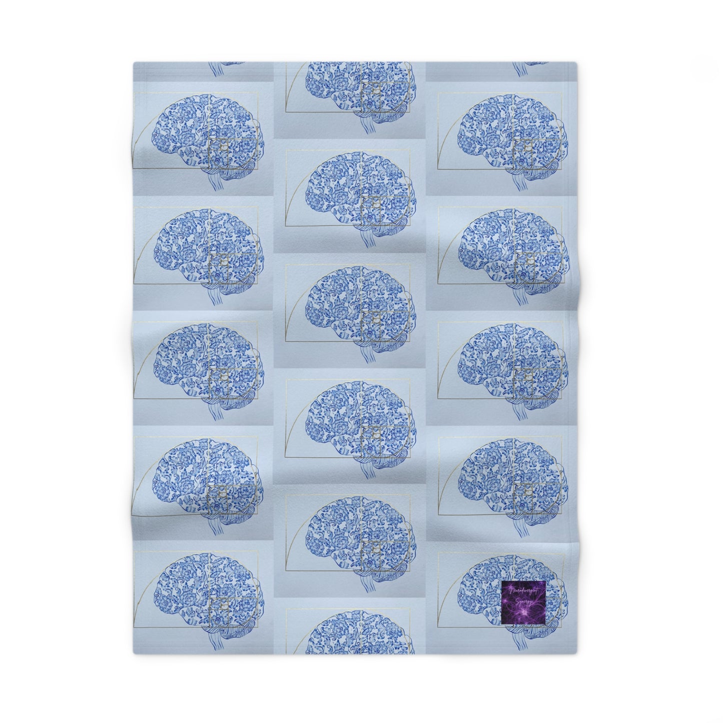 'Beautiful Mind' by  Nagihan Seymour Soft Fleece Baby Blanket