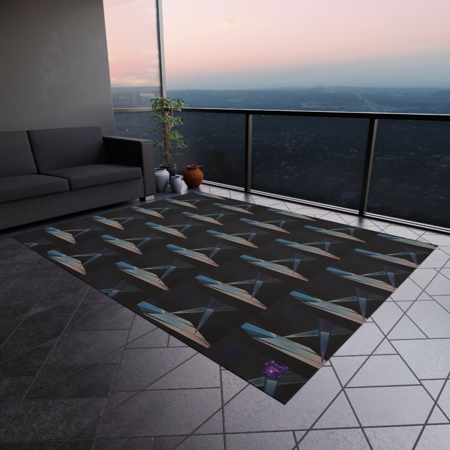 'Dance Amongst The Shadows' by Sarah Pooley Outdoor Rug