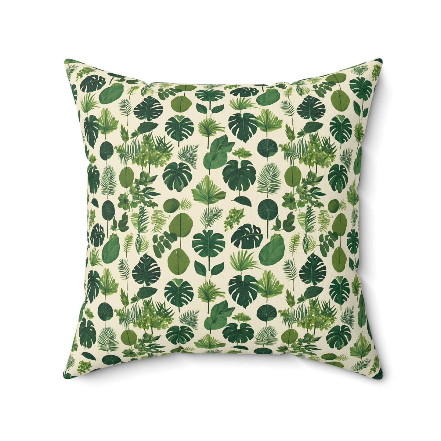 Botanical Bliss Faux Suede Square Pillow