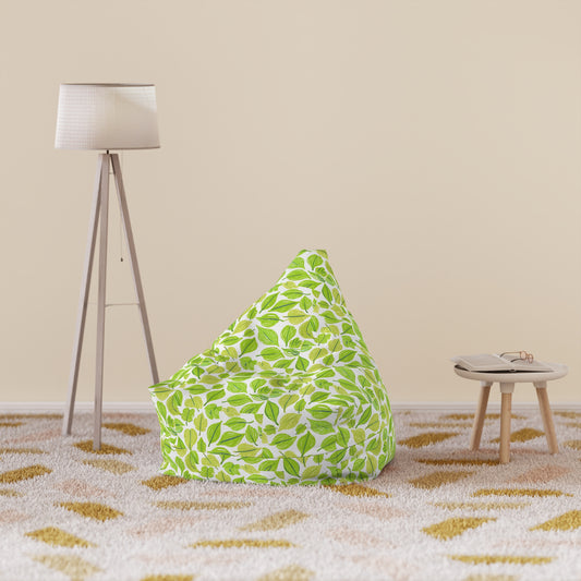 Green Leaves Bean Bag Chair Cover