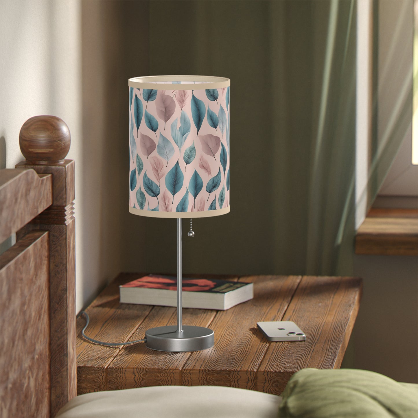 Verdant Blossom Brushstrokes Lamp on a Stand, US|CA plug