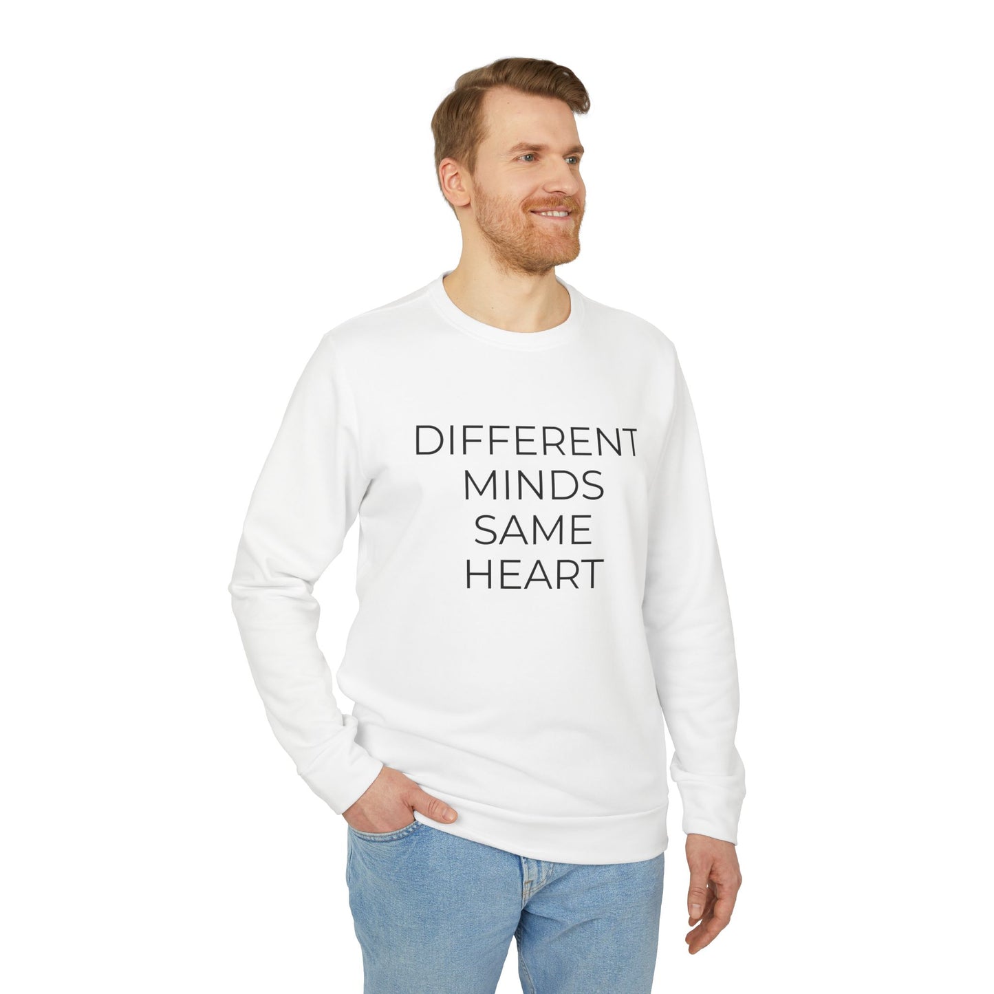 Adidas x Neurodivergent Synergy Unisex Crewneck Sweatshirt - DIFFERENT MINDS SAME HEART