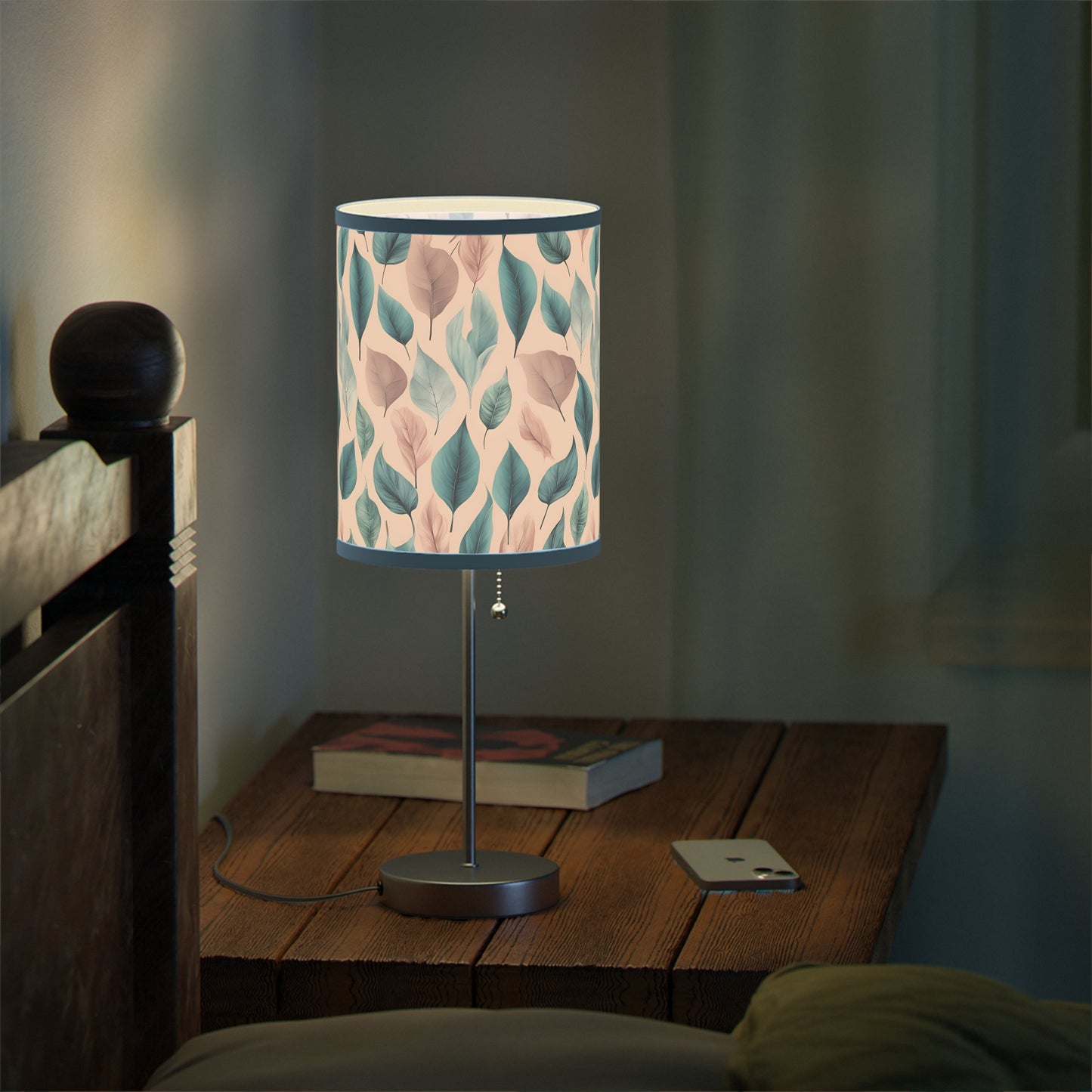 Verdant Blossom Brushstrokes Lamp on a Stand, US|CA plug