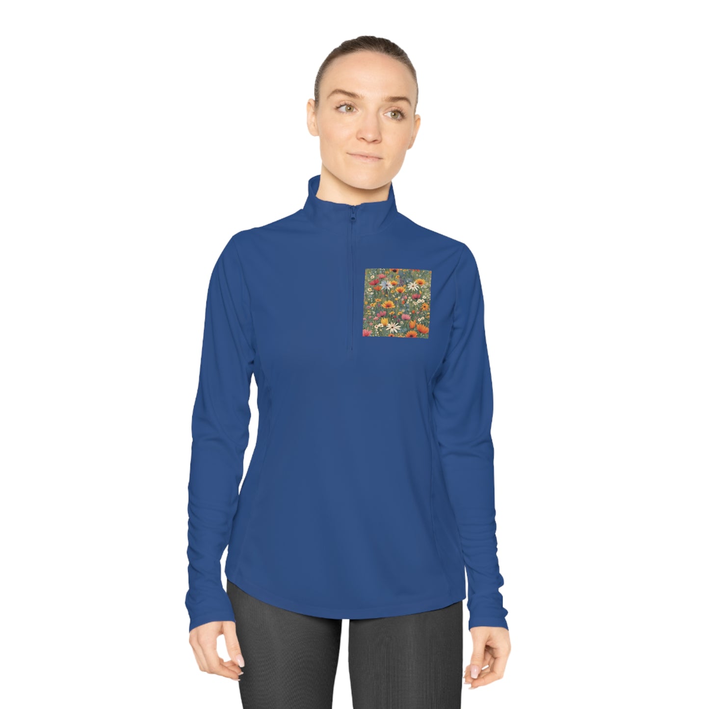 Wildflower Neuroaesthetic Ladies Quarter-Zip Pullover