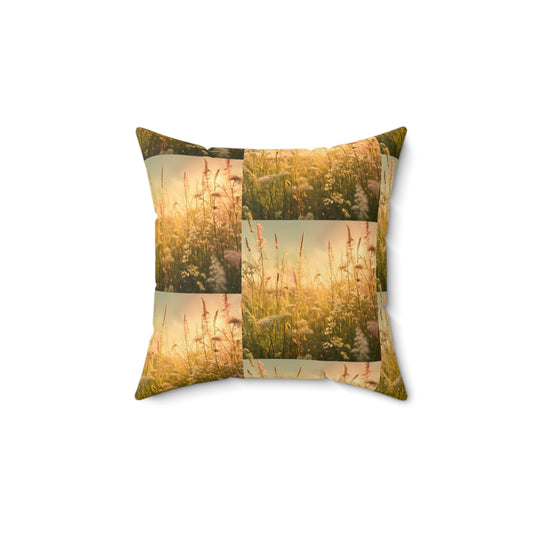 Meadow Faux Suede Square Pillow