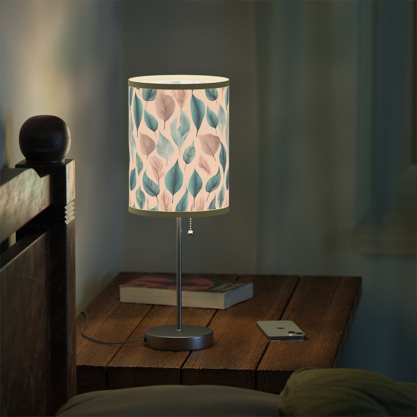 Verdant Blossom Brushstrokes Lamp on a Stand, US|CA plug