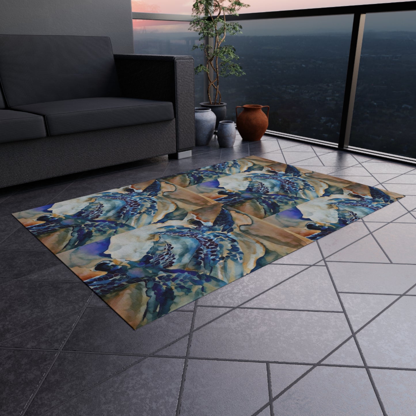 Liminal Light 1 by Helena Barbagelata Outdoor Rug