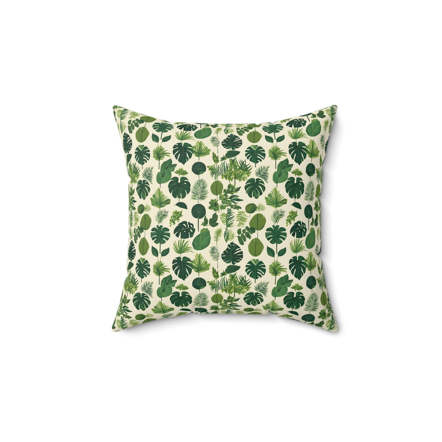 Botanical Bliss Faux Suede Square Pillow